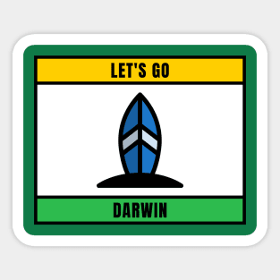 LET'S GO DARWIN Sticker